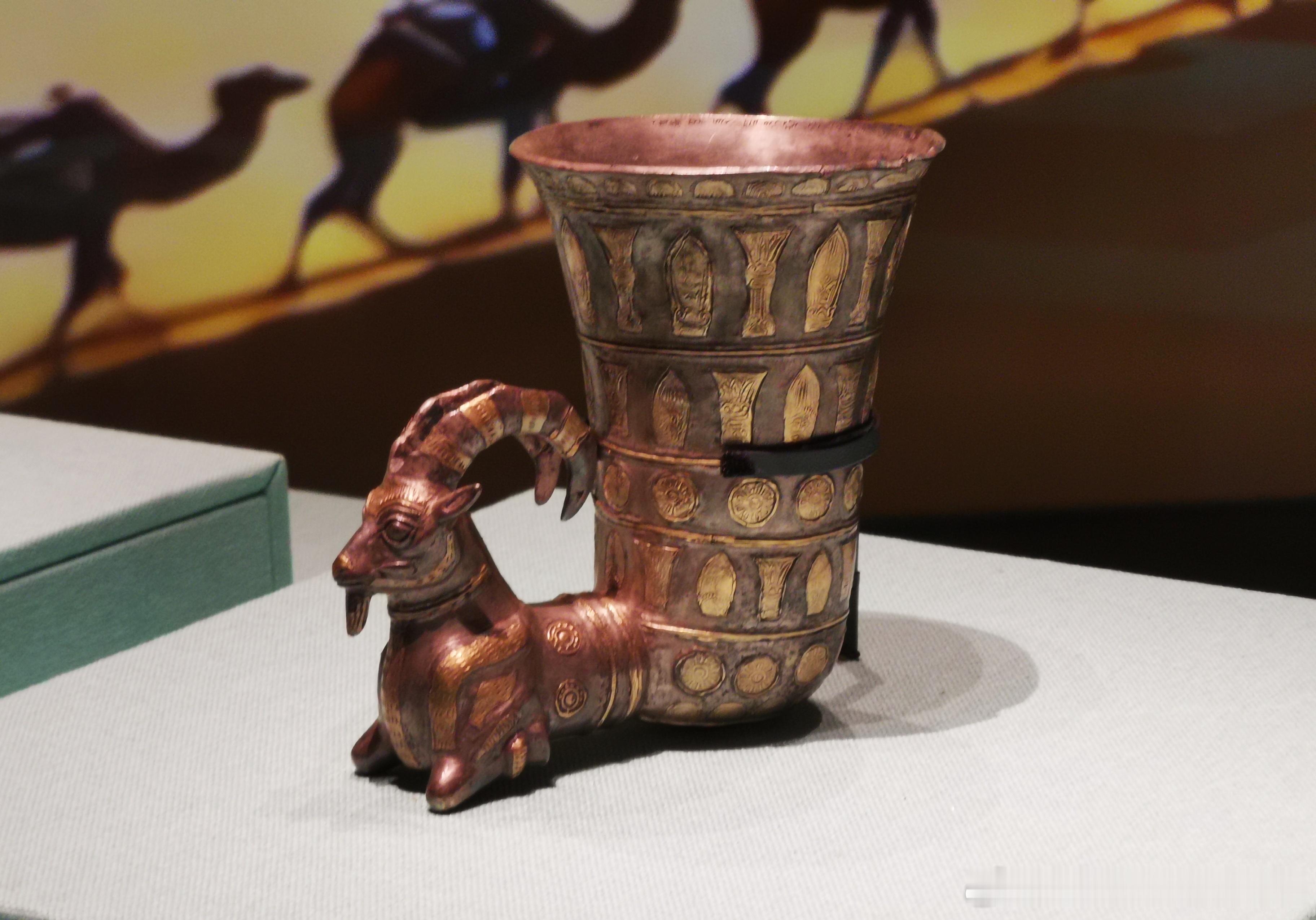 文物文物羊身来通杯 