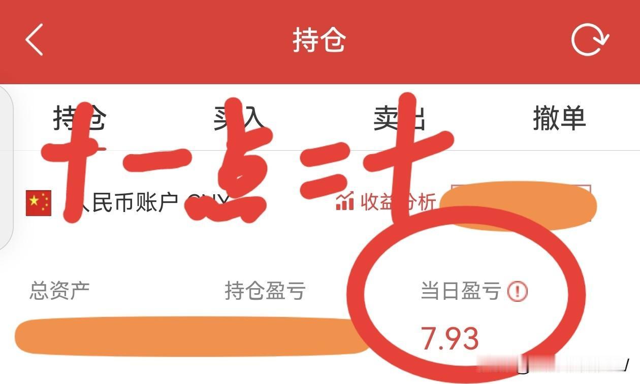 一开盘，江畔的账户就坐上了坐山车，忽上忽下，时红时绿。
开盘亏损5000多元。出