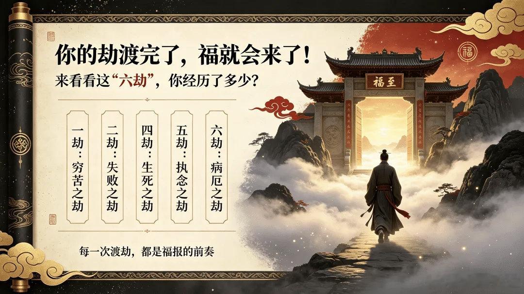 你的劫渡完了，福就会来了！来看看这“六劫”，你经历了多少？每个人的一生其实就像是