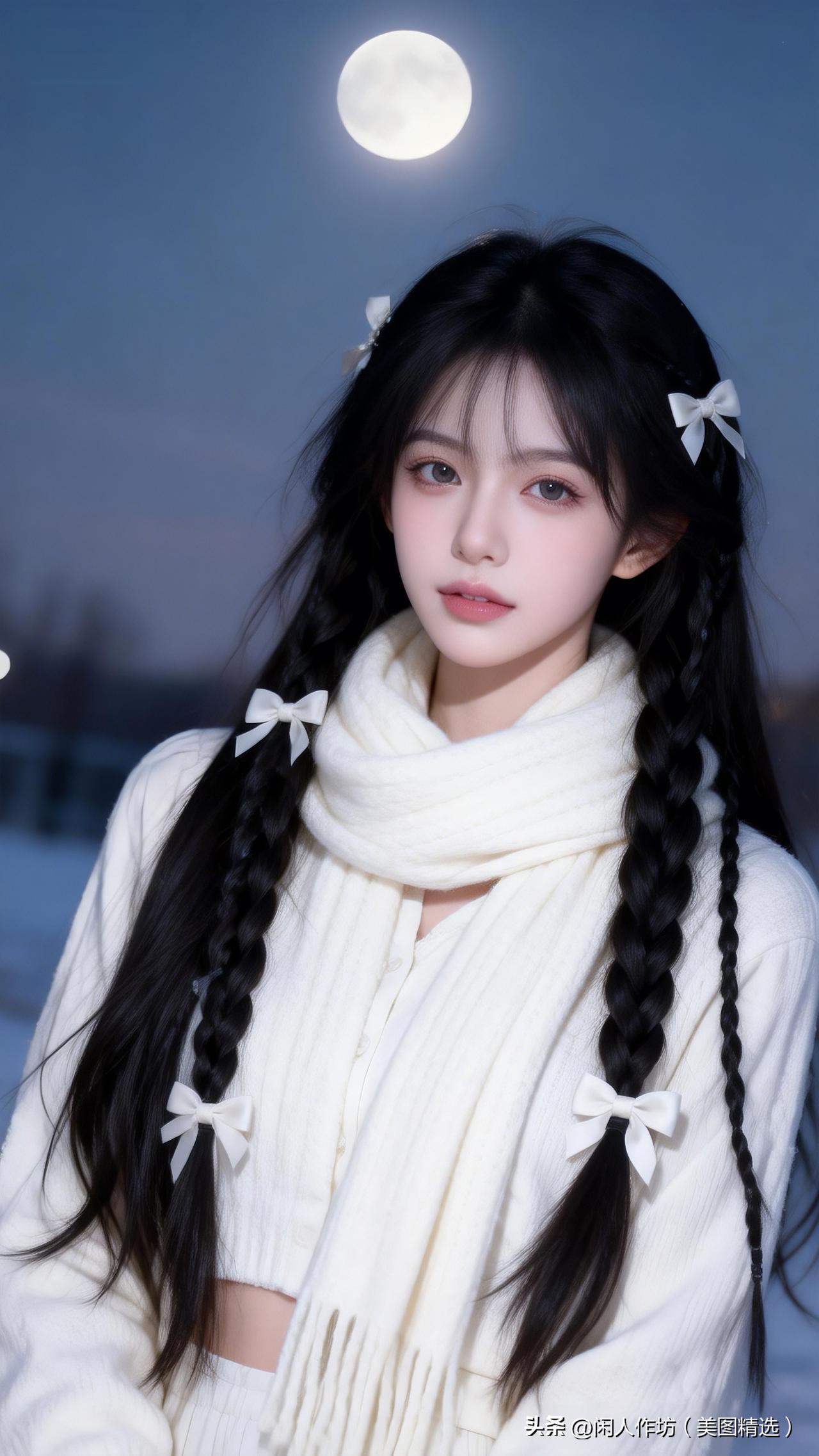 白衣胜雪，天使落凡尘