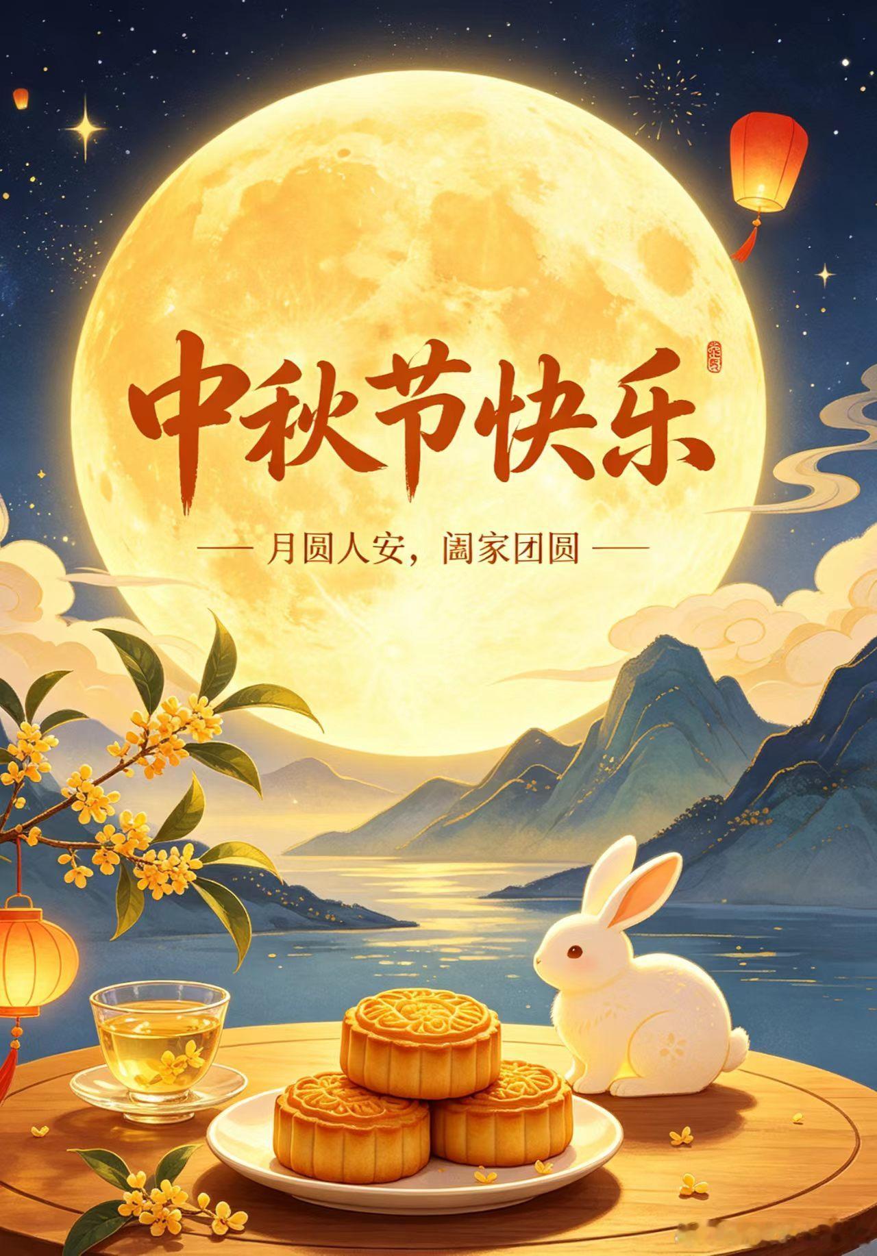 祝各位宝子们中秋节快乐！阖家幸福安康！ ​​​