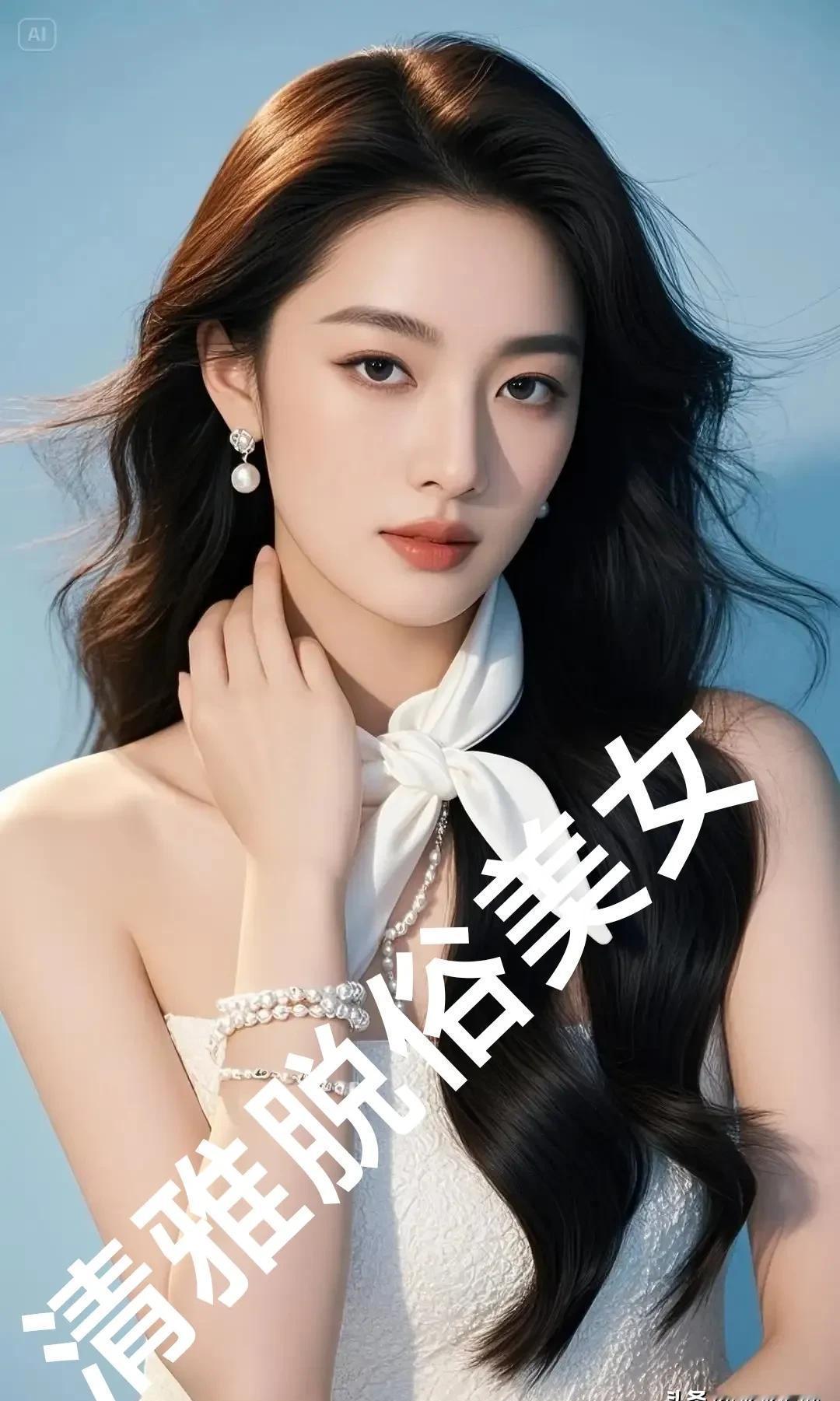 米形珍珠不圆，但更戳人。
15到25岁的女孩，手机相册里全是它。
白色针织一穿，