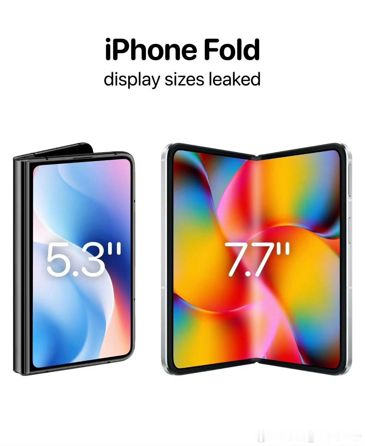 iPhoneFold尺寸信息曝光据说苹果折叠屏是这个样子，大家觉得怎么样呢？个人