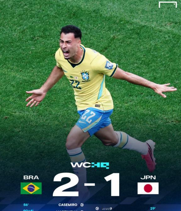 日本足球到头了，不是因为1-2被巴西绝杀，而是努力在天赋面前不值一提。
 
连续