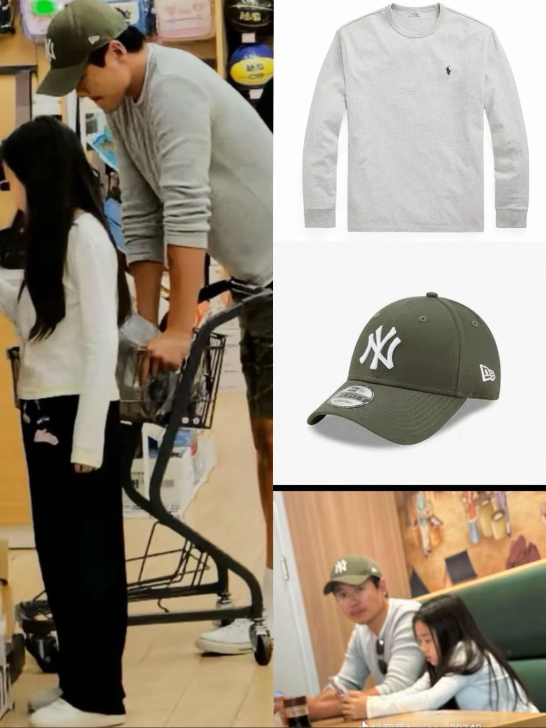 高云翔带着小酒窝逛街，看的出来小酒窝跟爸爸在一起很开心！ ​​​