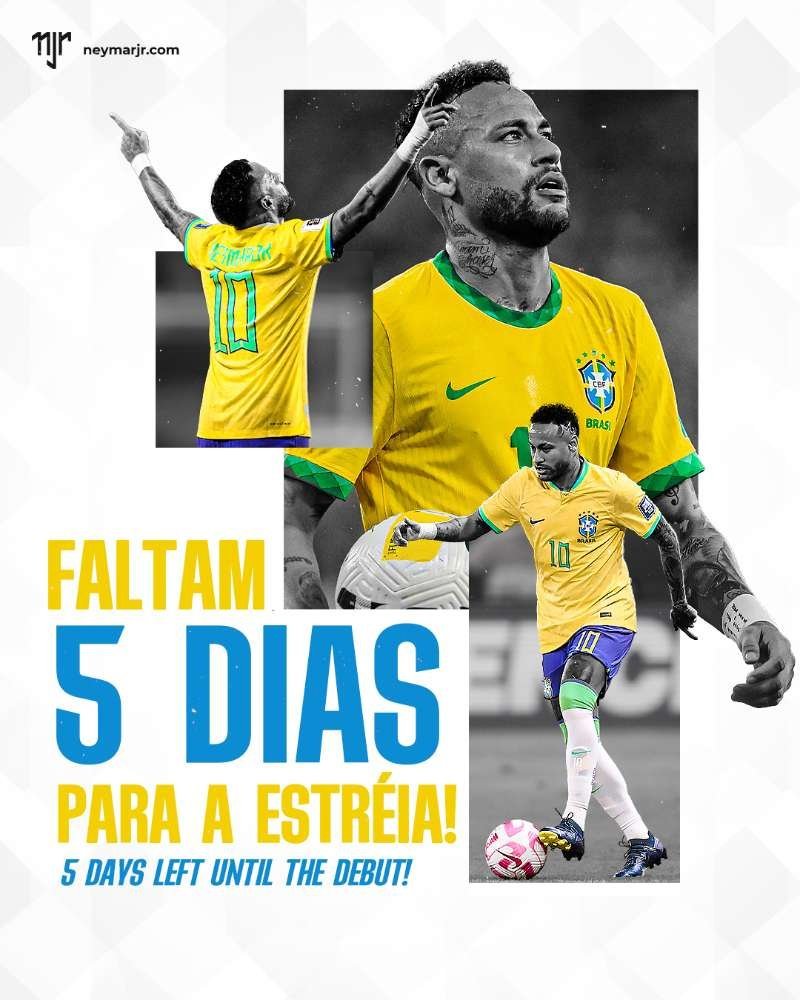 neymar 距离巴西队世界杯首秀还有5天内马尔巴西队