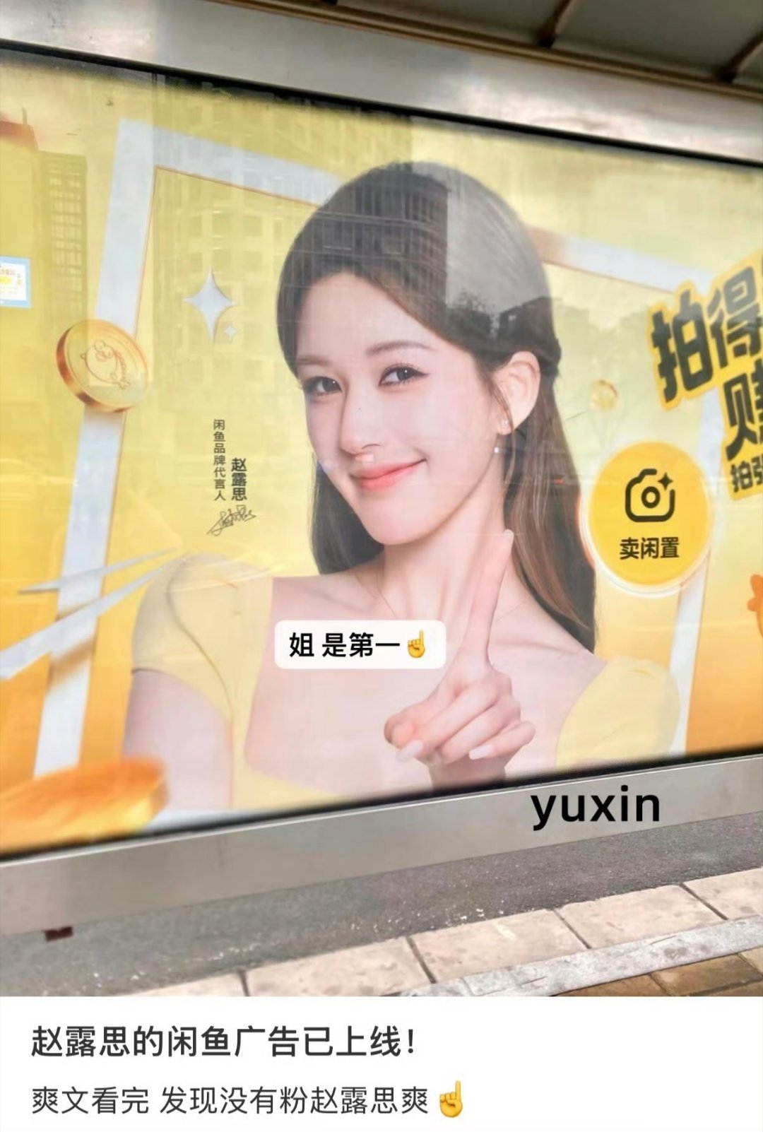 虽然很契合，赵露思真不该接闲鱼的代言！还是多拍点儿剧吧！