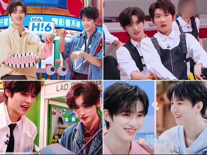 hi6致力于打造丁程鑫版再见爱人 sdfj跨代cp王俊凯丁程鑫的好六同框，瞬间勾