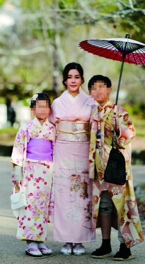 蔡天凤穿和服，她气质偏柔。和服没有汉服美，她要是穿汉服肯定很美丽。