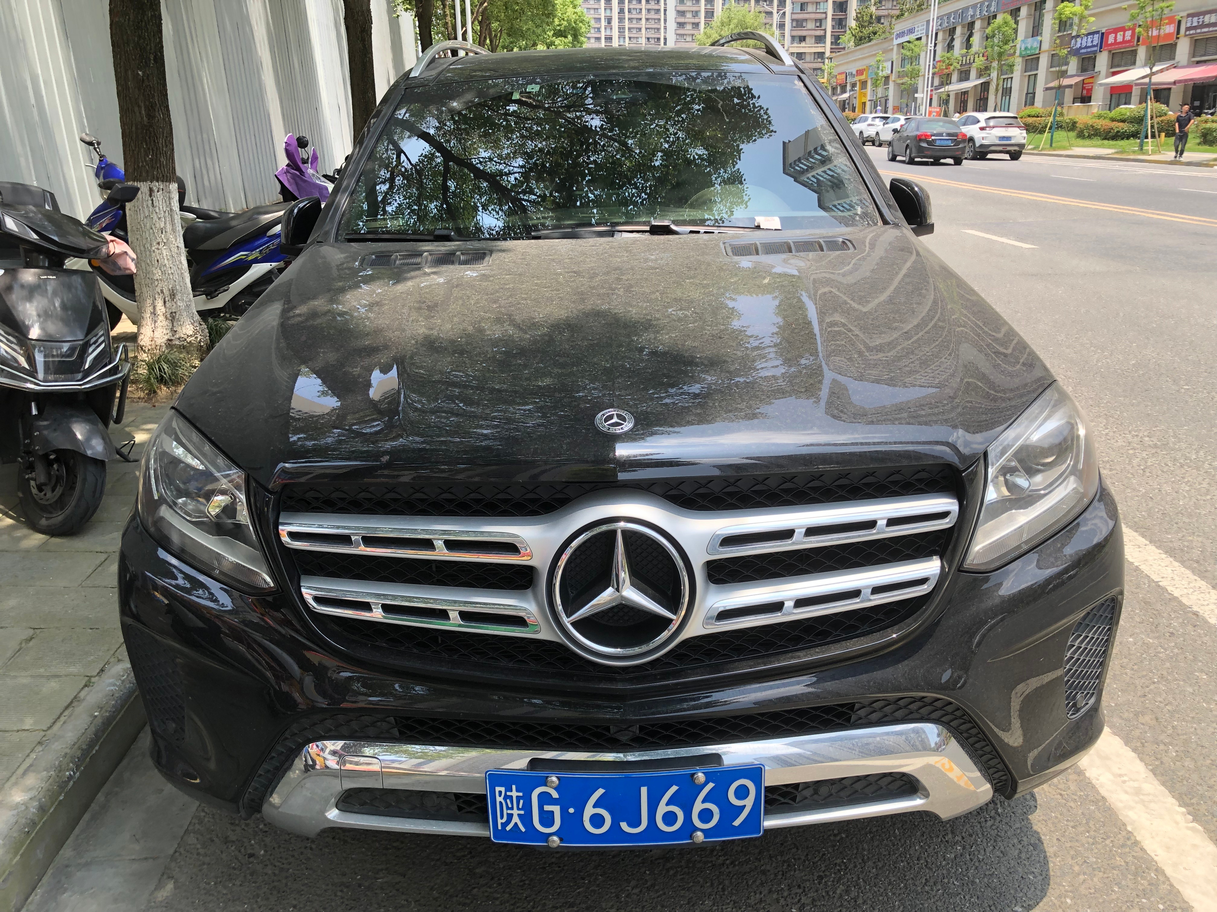 全球车牌 陕G6J669奔驰GLS450 安康·高新生态运动公园