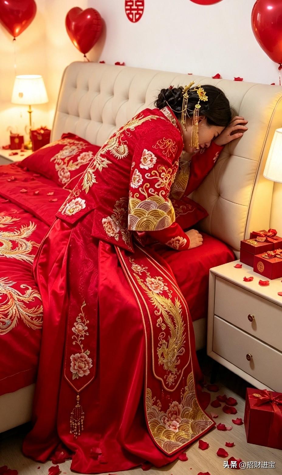 活该！这都是偷吃禁果的下场。女子结婚当日，男方得知女方没结婚之前，和前男友在外地