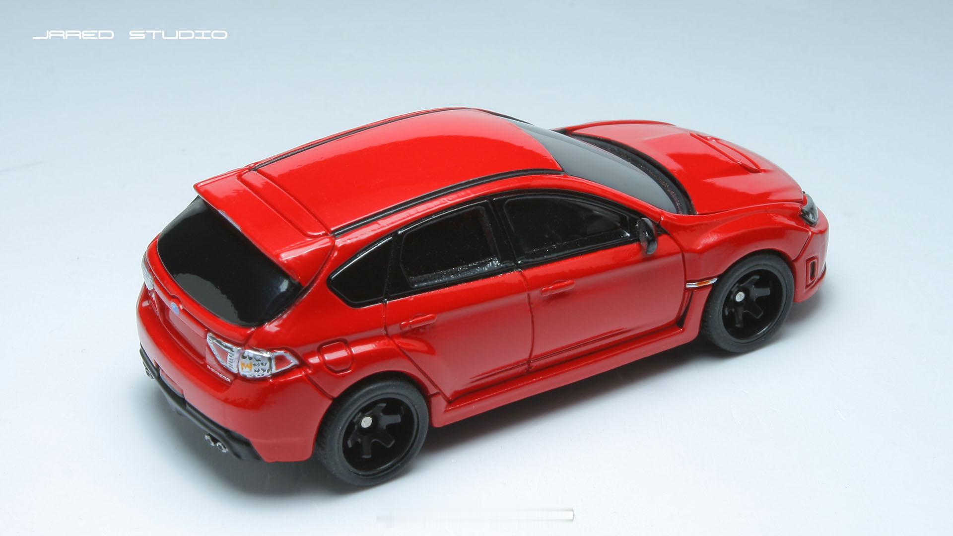 tomica多美卡斯巴鲁斯巴鲁wrx sti 完工一辆多美卡斯巴鲁WRX STI