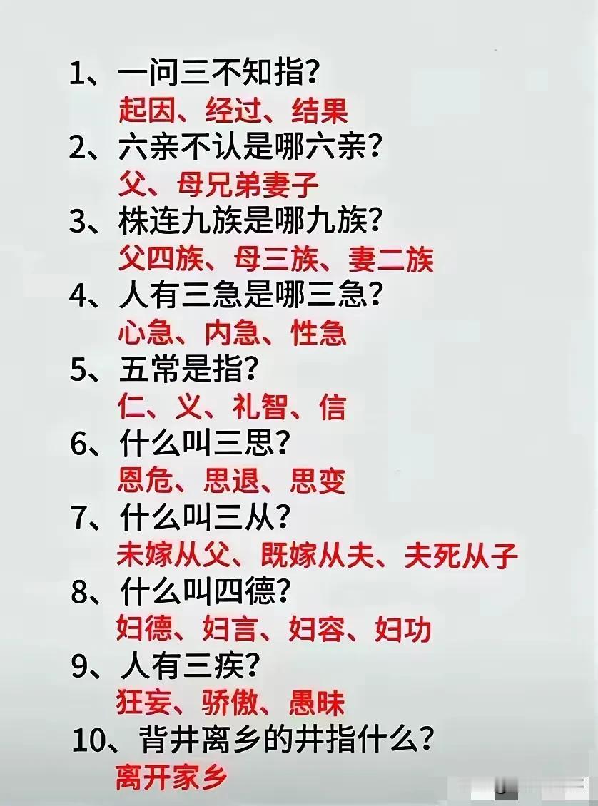 天呐，这些话我们随口说了几十年，但还是不了解它真正的含义！
        比如