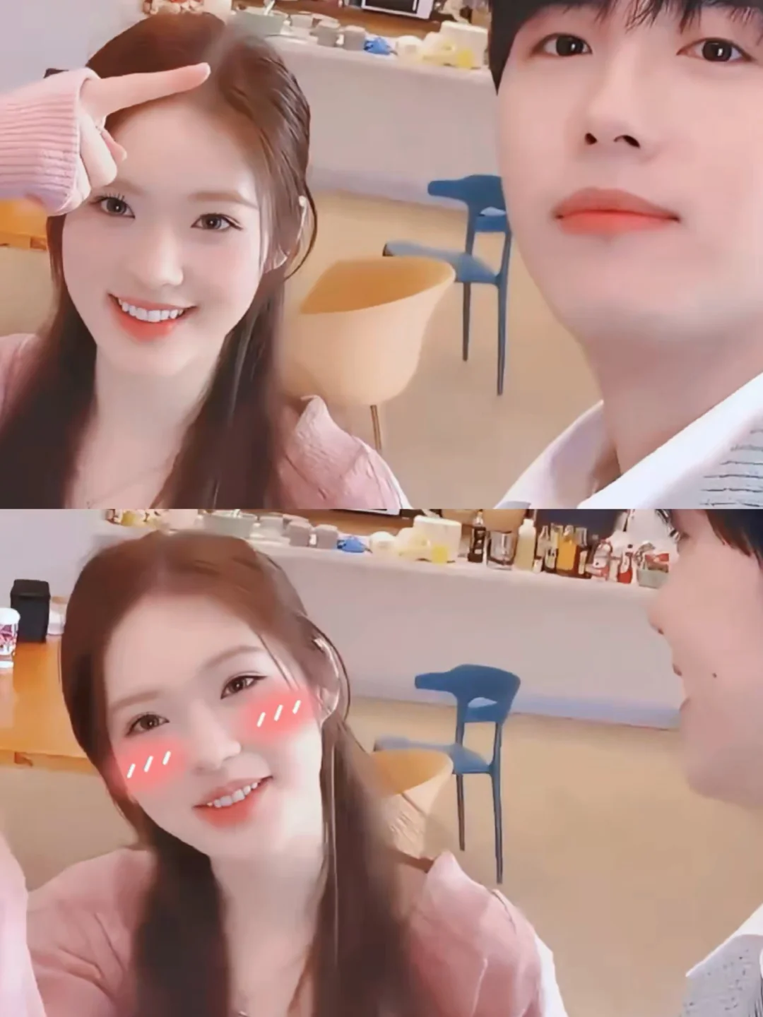 妈耶‼️甜蜜互动‼️朱朱和小侯两个人也太搭了吧‼️ 	 🧚🏻‍♀️...