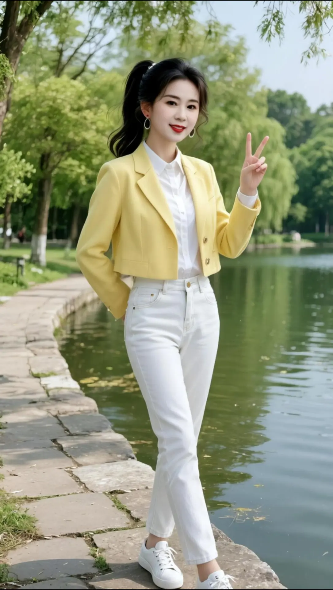 AI春日清新照 随变ai随便玩