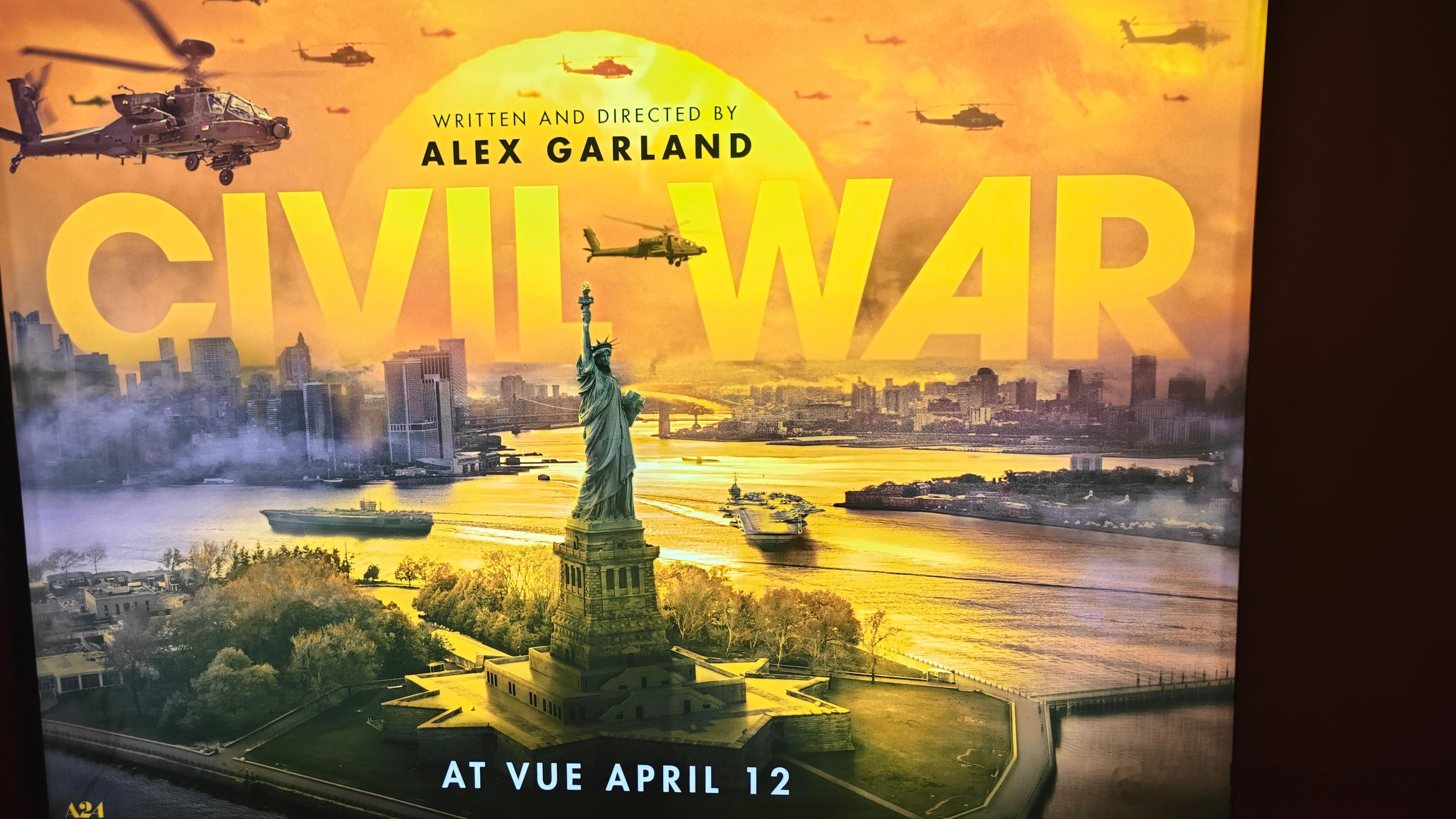 #美国内战# 片子看完了，后劲，真的大豹GN评分9.5推荐观看！影评等我这周再看