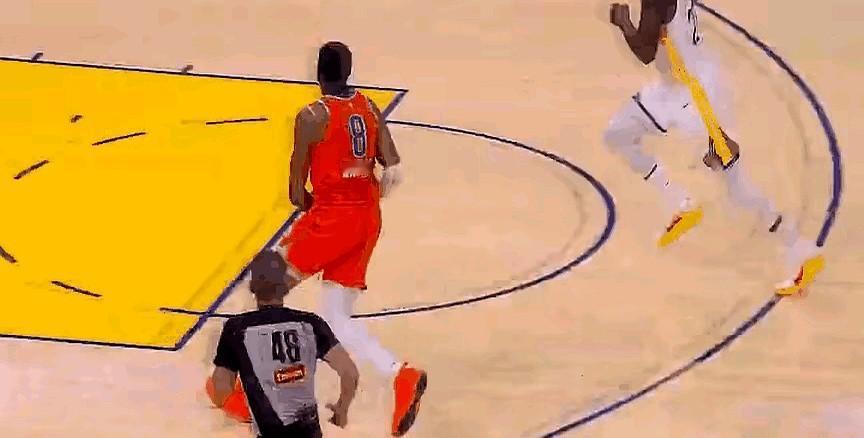 追梦格林真是NBA联盟的恶汉！

在今天勇士对阵卫冕冠军雷霆的比赛中，比赛呈现一