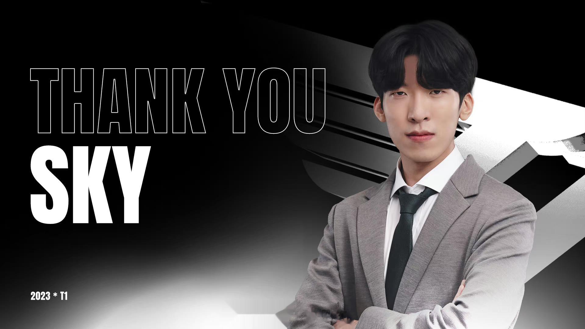 #Sky教练恢复自由人身份# T1:Sky教练执教期间我们经历了很多艰难，更拿下