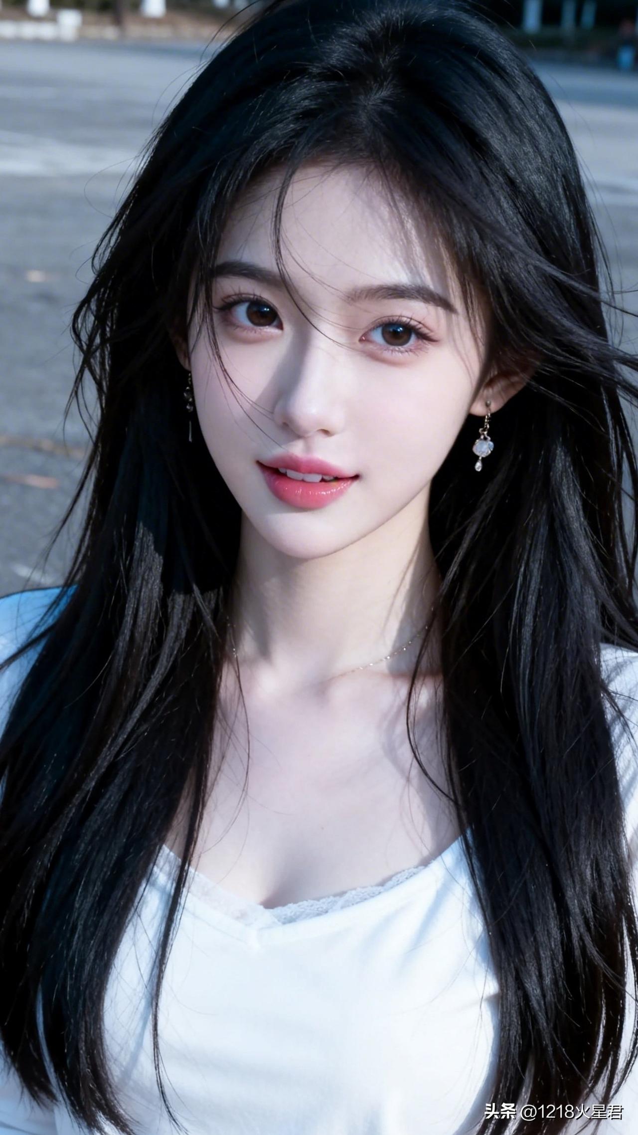 见过哪些令人心动的街拍照片? 黑发如云，笑靥如花。