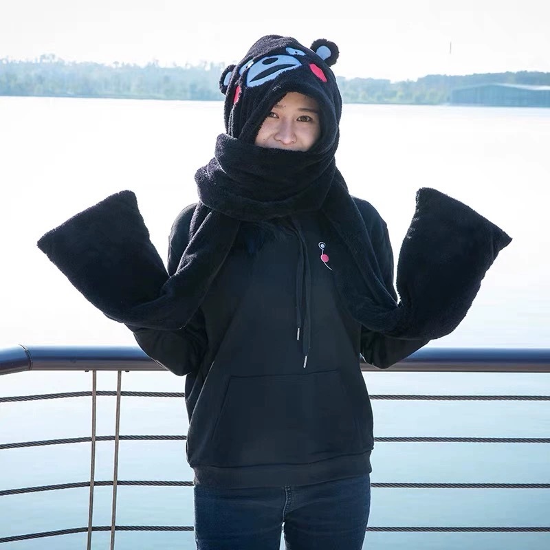 来来来，熊本熊正版围巾帽处理处理，看图四👇 ​​​