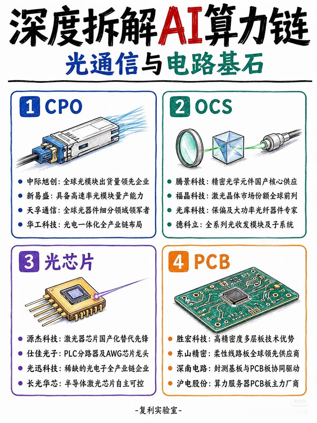 2026 AI算力全产业链全景拆解
算力浪潮席卷A股，一文吃透20大细分赛道！