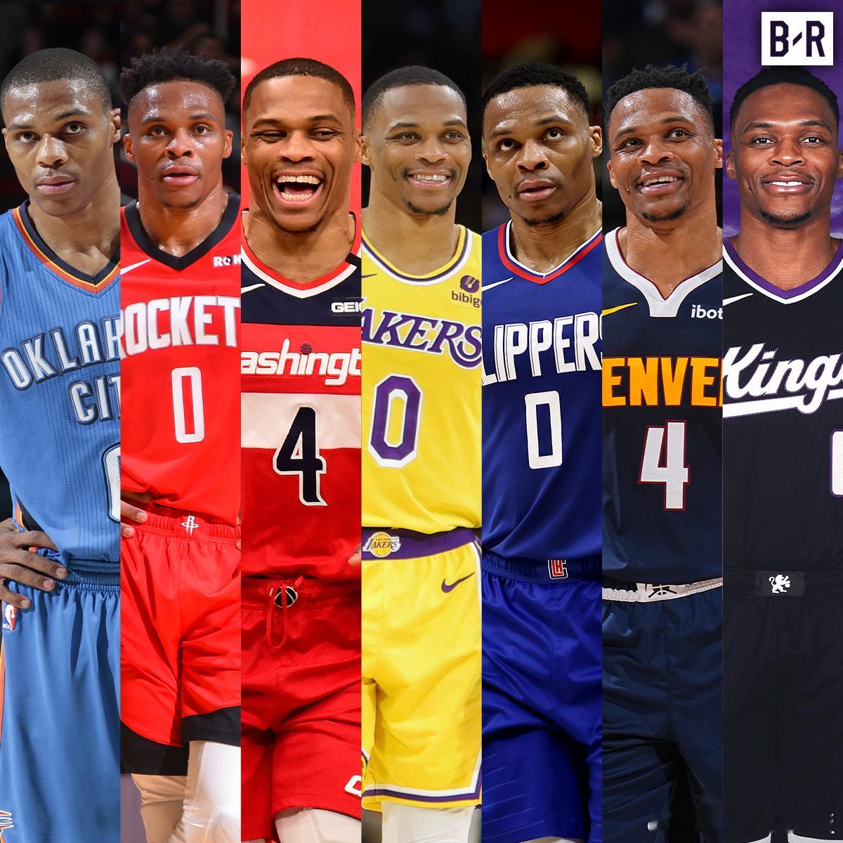 威少的生涯轨迹：2019年离开雷霆，随后的7个赛季效力6支球队 ​​​