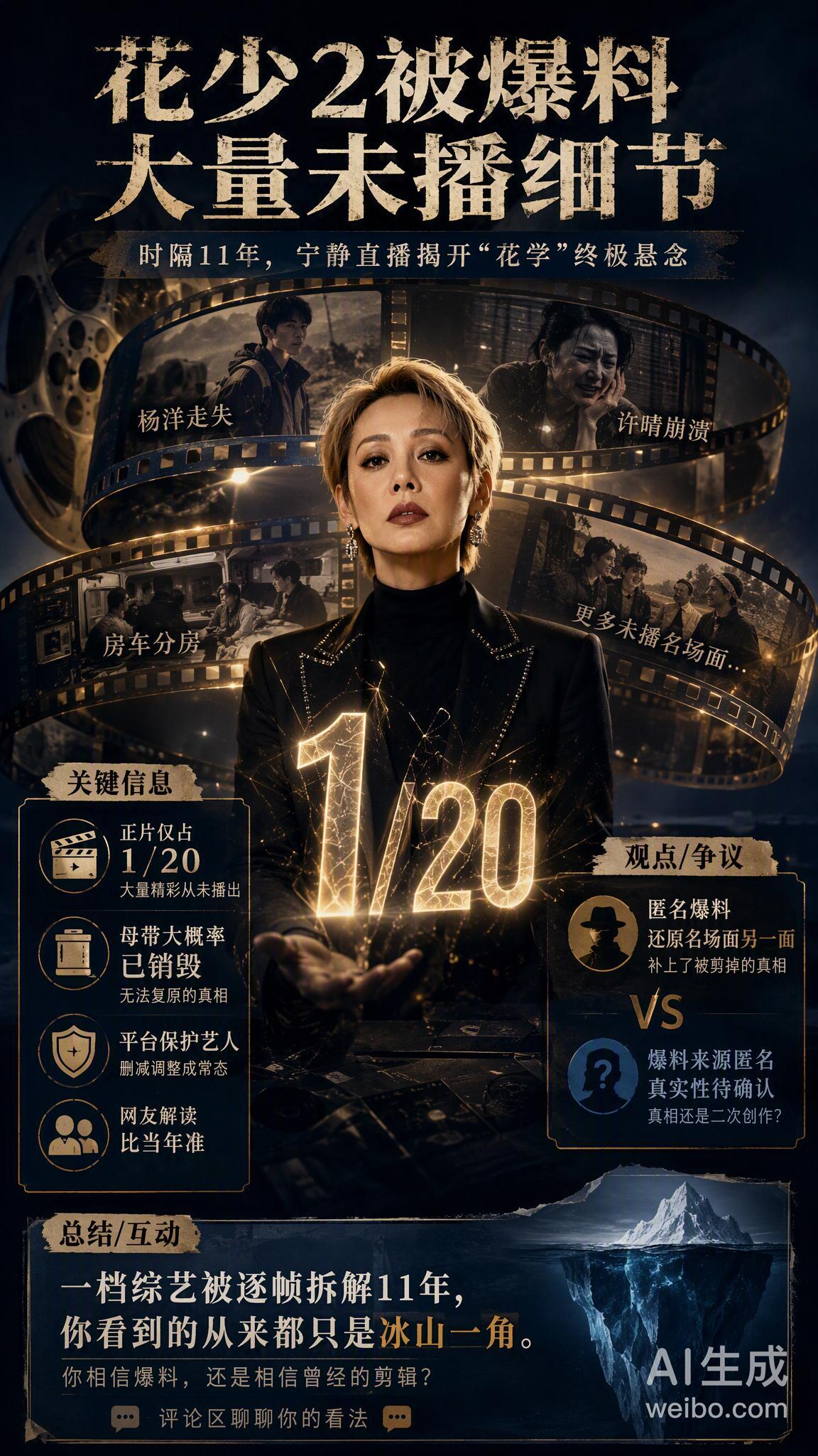 花少2被爆料大量未播细节 时隔11年，《花少2》又双叒叕冲上热搜了。宁静在9月1