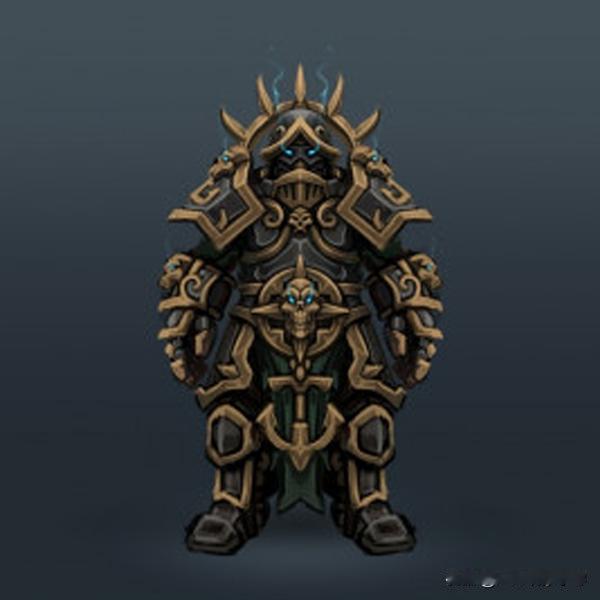 魔兽世界 国外一位平面设计师Handclaw为魔兽世界死亡骑士设计的盔甲装备，各