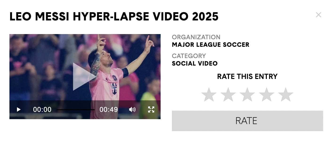 📺 MLS西班牙语频道制作的两部关于梅西的作品获得了泰利奖（Telly Awa