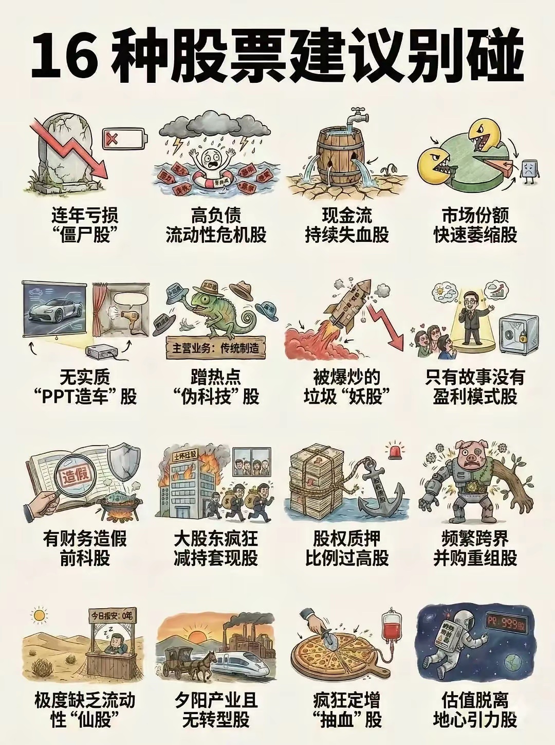 《16种股票建议别碰》 