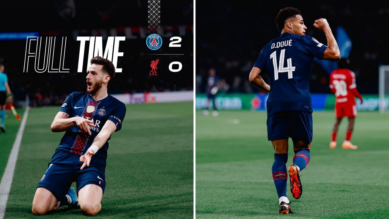 欧冠：巴黎圣日耳曼主场2-0击败利物浦，占得先机。
巴黎全场占优，杜埃破门首开纪