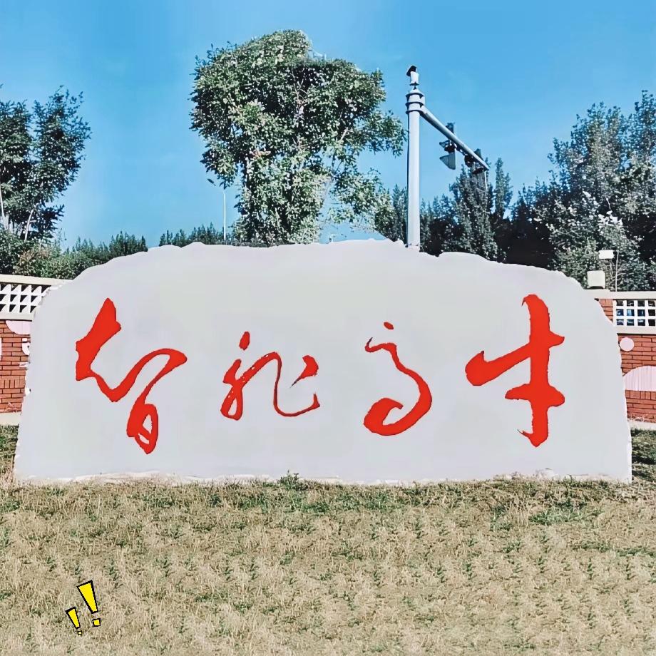 路边这块刻字石头难住不少路人，好多人瞅半天都辨认不出上面的文字！
字体是流畅的草