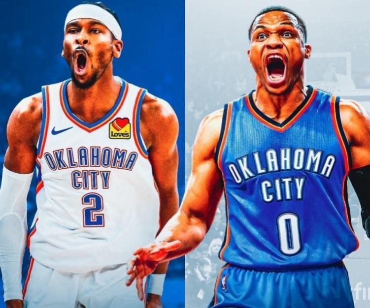 雷霆队三任老大得分排名，亚历山大比杜兰特还猛！

1、亚历山大——目前为雷霆打了