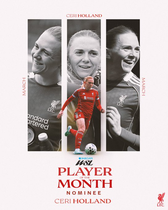 利物浦女足 可惜状态火热的霍兰德受伤了 