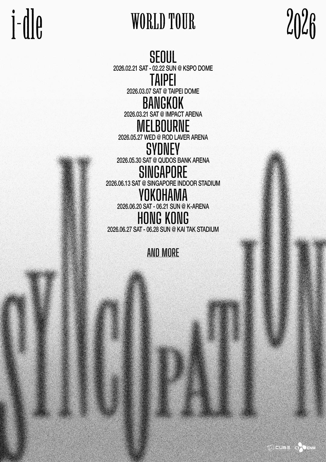 i-dle 2026世巡《Syncopation》场次海报2026.03.07：