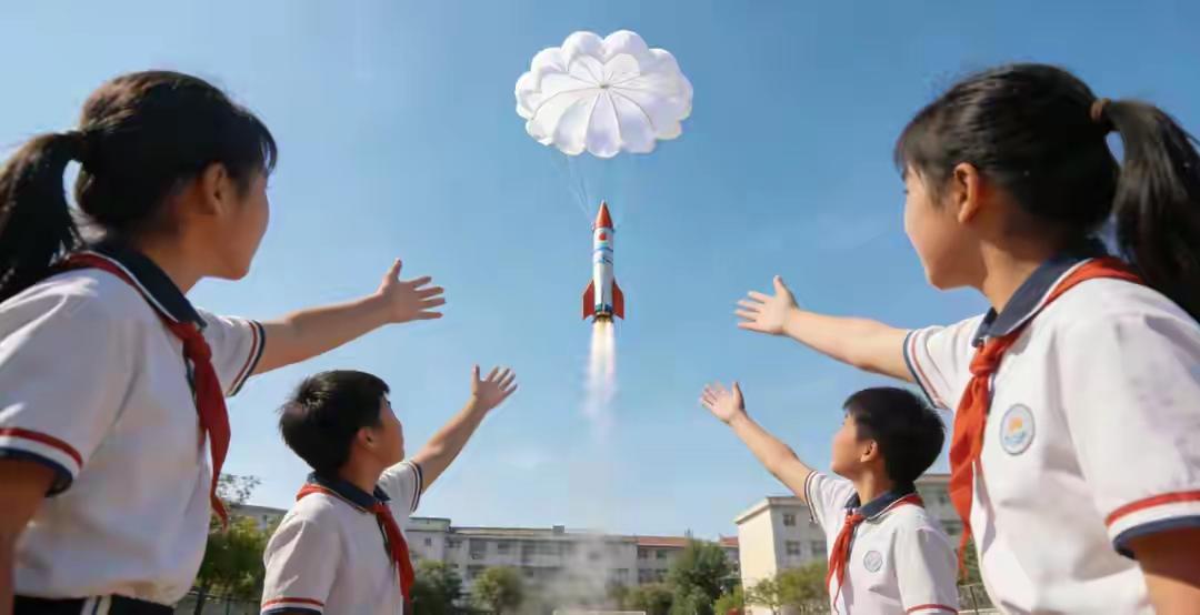 太绝了！科学老师用水桶做水火箭，一飞冲天的样子让学生拍手尖，这是学校里少见的“爆