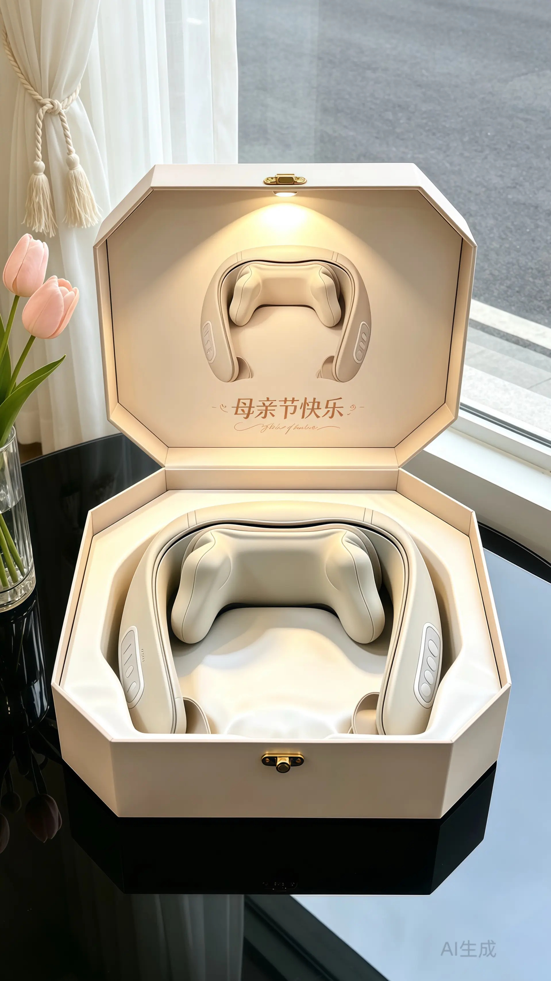 腰颈按摩披肩。