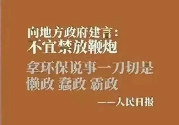 好消息，好消息，今年有望过一个热闹的春节。人民日报认为不宜禁放鞭炮，还向地方政府
