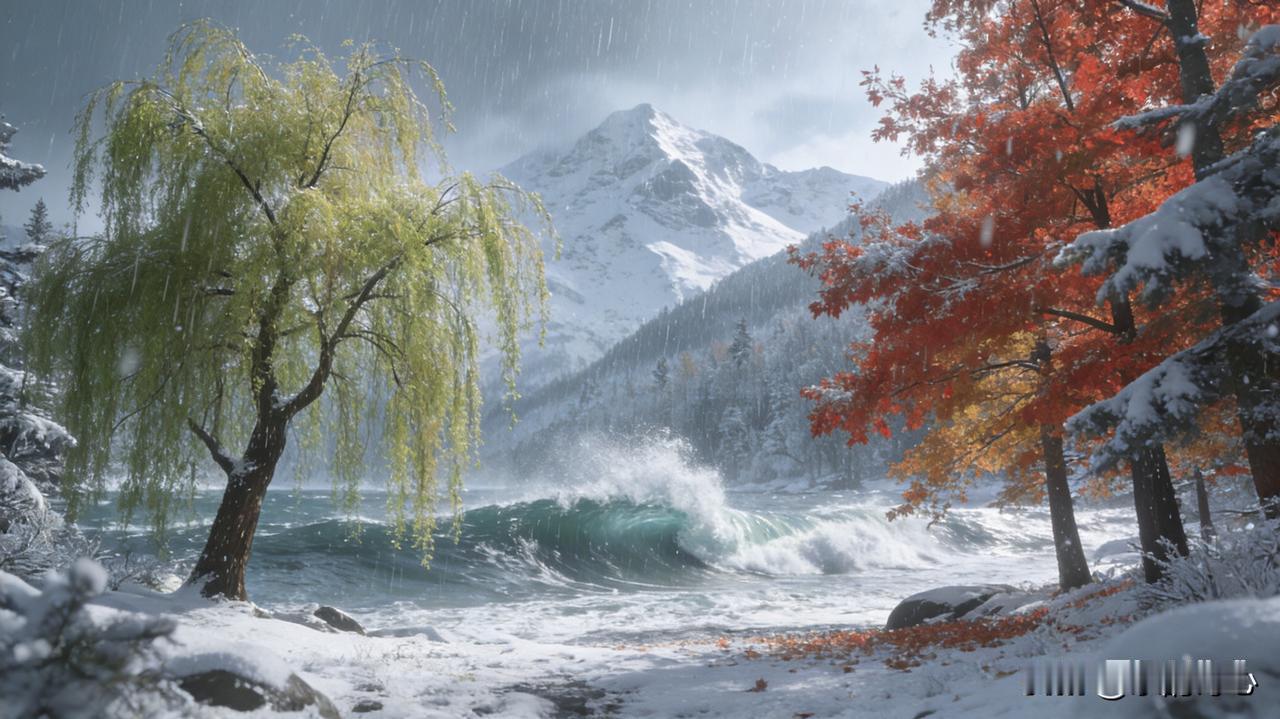 上联:风霜雨雪四时景，
下联:梅兰竹菊四君风。
“梅兰竹菊”被称为花中四君子，代