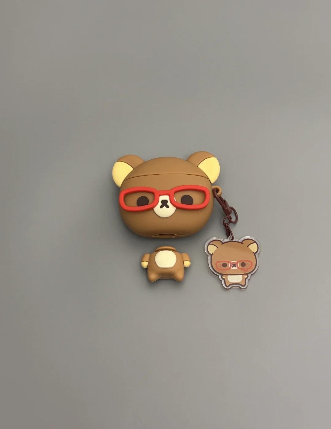 轻松熊的身子是防尘塞呀！！🧸👓
耳机壳 AirPods耳机壳 airpods