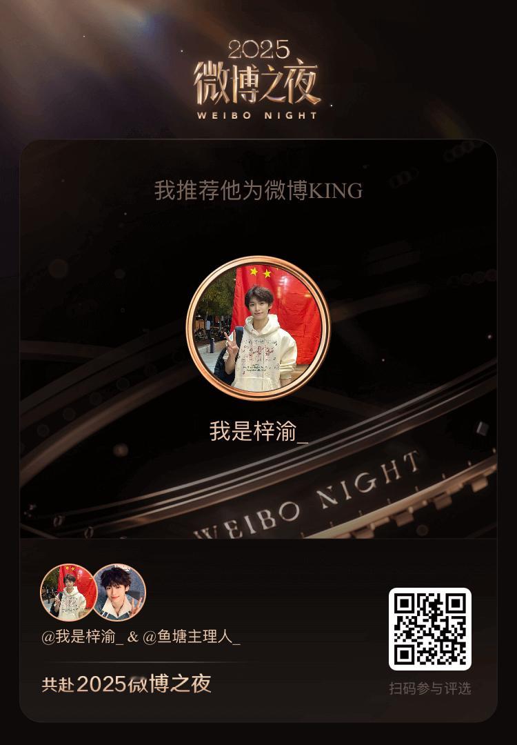 我推荐 成为2025微博KING，他凭实力与魅力赢得瞩目，每一步成长都值得被加冕
