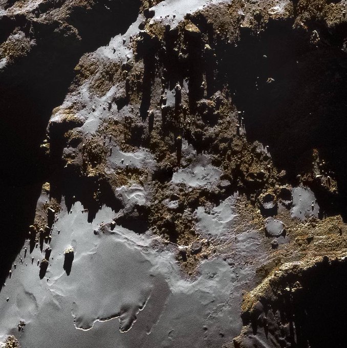 楚里莫夫-格拉西门科彗星的表面自然颜色 ​​​