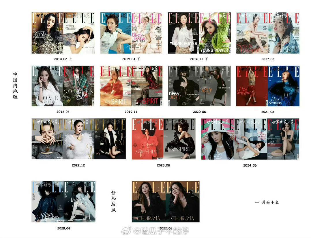 杨幂ELLE金九封面预告ELLE金九请到杨幂坐镇，好美还有气场