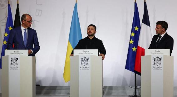 法国总统马克龙、英国首相伯纳姆与德国总理默茨将于下周一（8月24日）共同主持“志