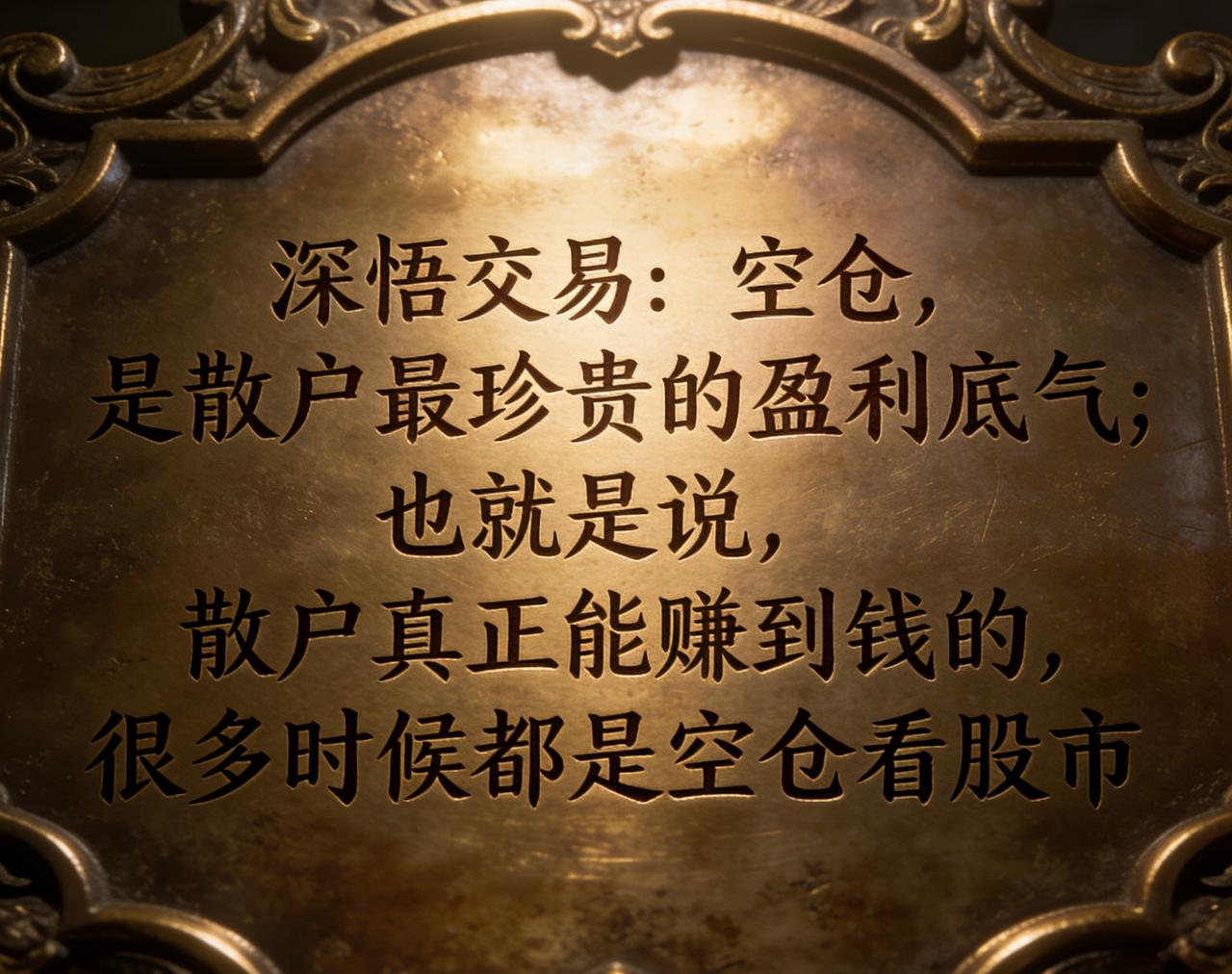 [红包来啦]空仓不是躺平，不是放弃市场，而是一种更高阶的交易策略。真正成熟的交易