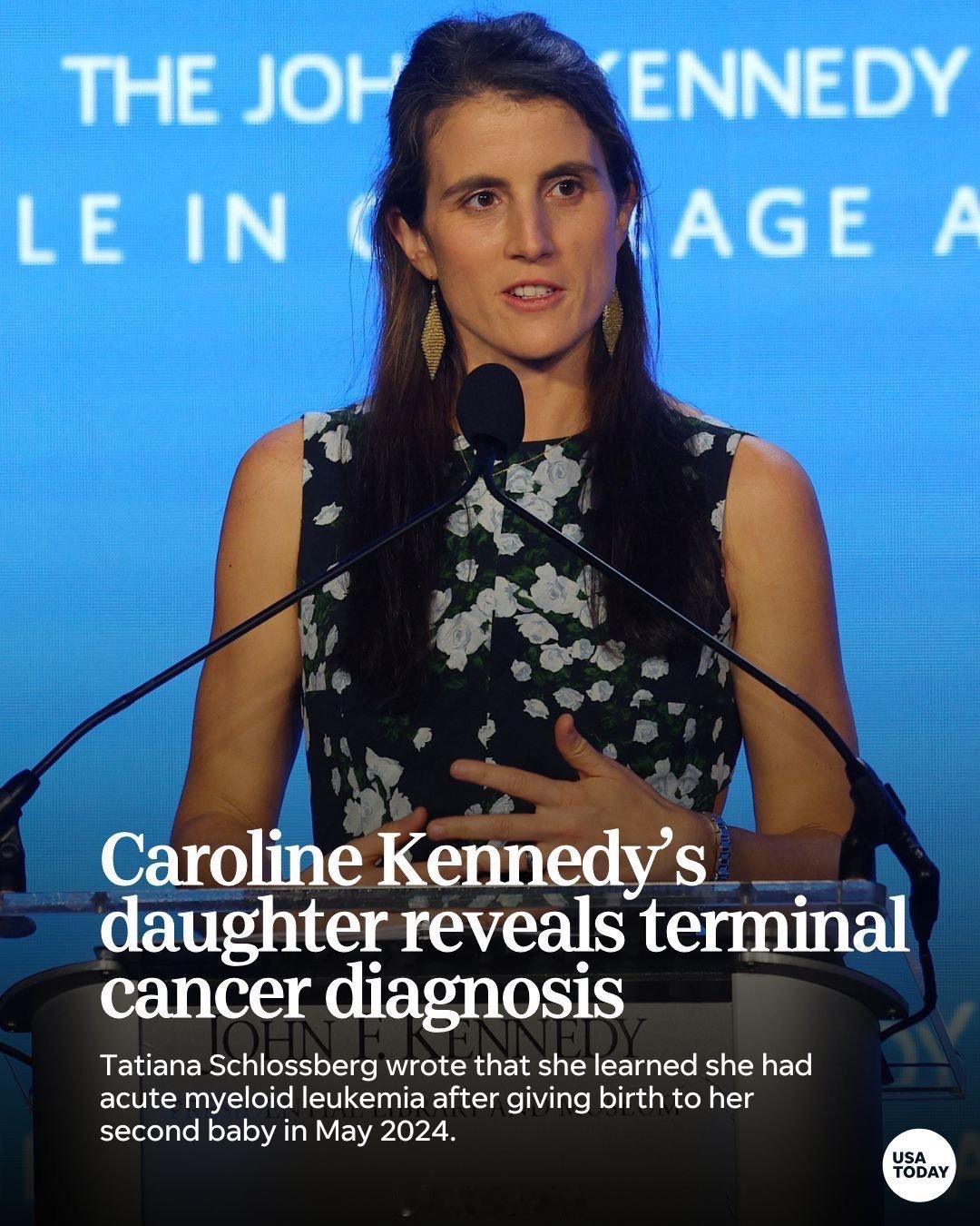 35岁的塔蒂亚娜·施洛斯伯格（肯尼迪总统的外孙女），11月22日的《纽约客》散文