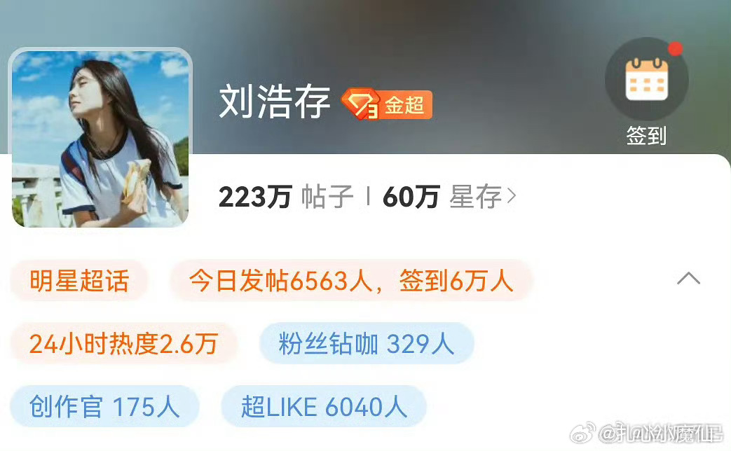 刘浩存，流量一下子就起来了 ​​​