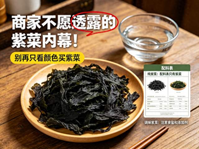 商家不愿透露的紫菜内幕！别再凭颜色挑选紫菜了