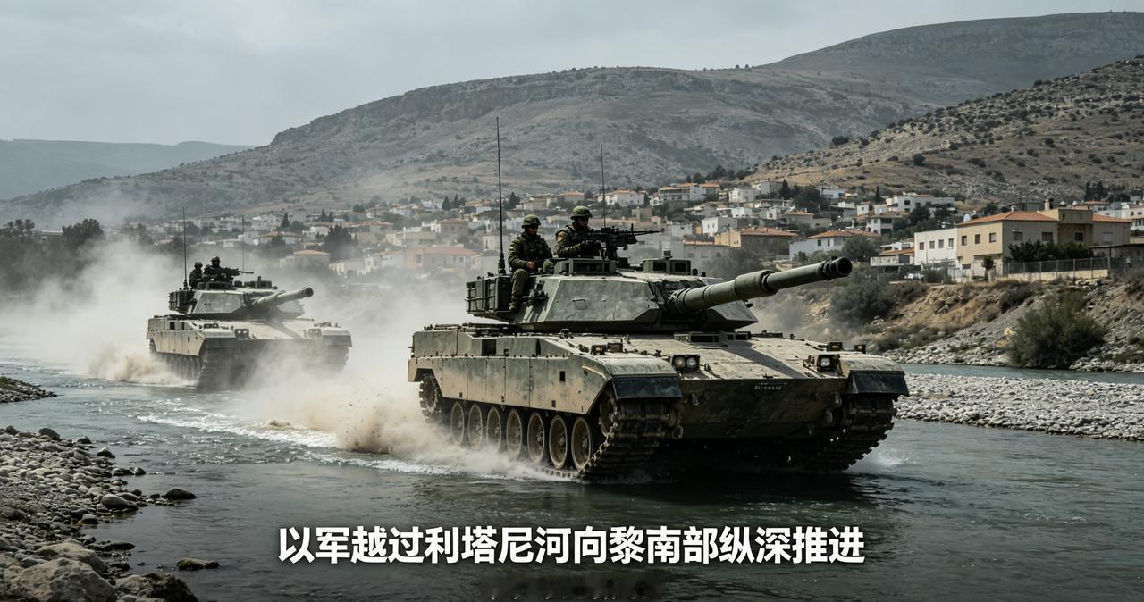 以色列特种兵摸过利塔尼河，一藏就是一周！黎巴嫩村民醒来发现周围全是工事
消息压了