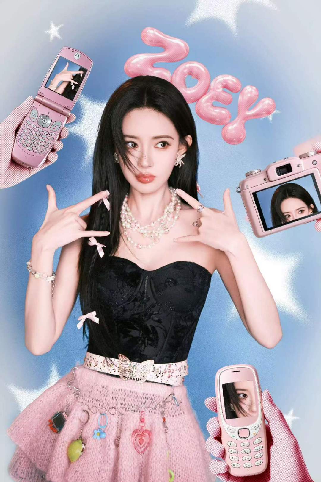 孟子义反手比耶孟子义鼻梁钻 孟子义鼻梁钻真的好美 ​​​
